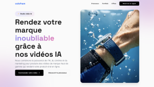 Rebranding digital pour Colofram — Studio IA vidéo